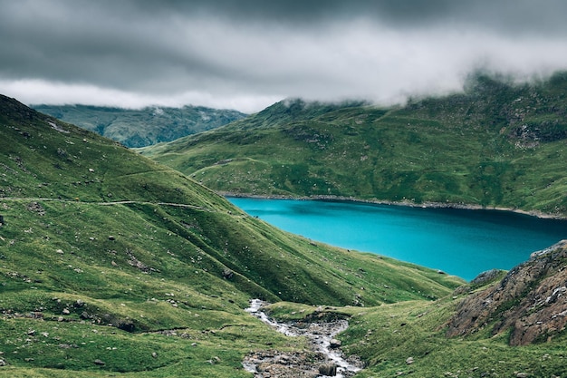 Bellissimo panorama paesaggistico del Parco Nazionale di Snowdonia nel Galles del Nord Regno Unito