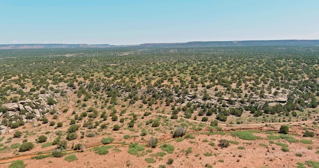 Bellissimo panorama tutte le montagne naturali del deserto del nuovo messico noi