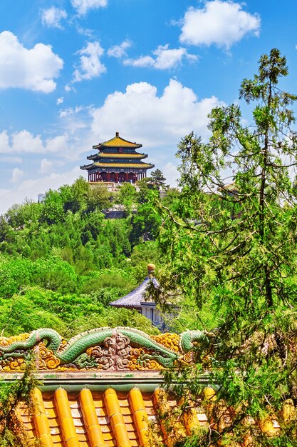 Bellissimo Parco Beihai, vicino alla Città Proibita, Pechino.Cina