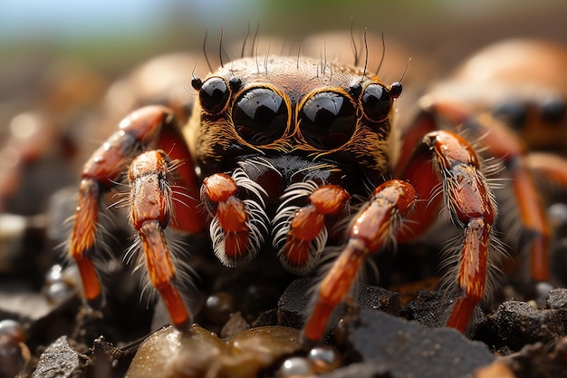 Bellissimo ragno da vicino messa a fuoco dettagliata foto impilata Colpo macro