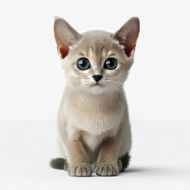 Bellissimo ritratto del gatto Singapore del bambino AI generativo