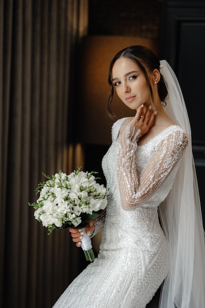 bellissimo ritratto della sposa