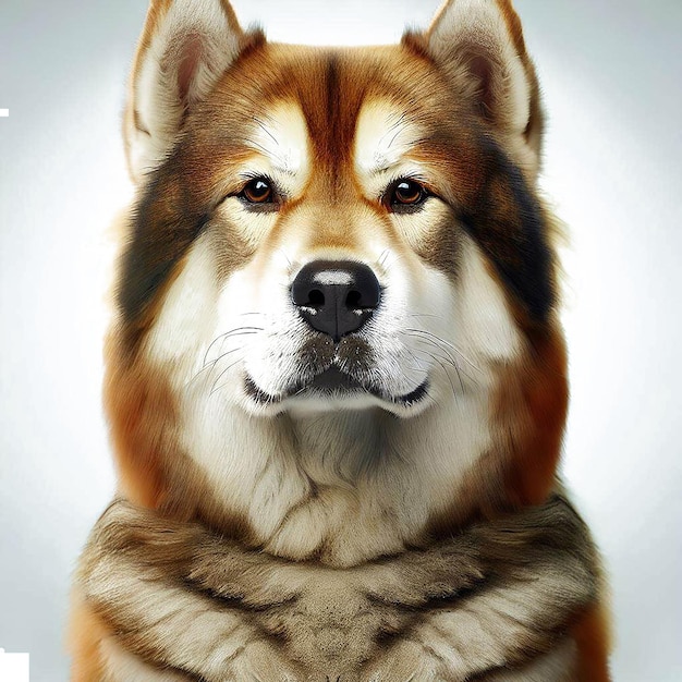 bellissimo ritratto di cane colorato arte vettoriale AI illustrazione digitale immagine