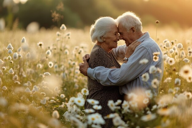 bellissimo romanticismo degli amanti il giorno di San Valentino in natura all'aperto pragma.