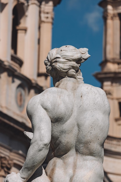 Bellissimo scatto della Fontana del Nettuno a Roma Italia