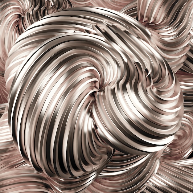 Bellissimo sfondo argento. Rendering 3d.