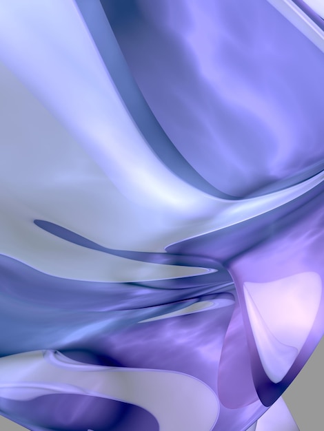 Bellissimo sfondo astratto liquido misto in tonalità prugna blu Illustrazione 3D Rendering 3D