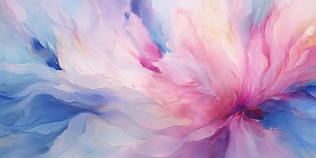 Bellissimo sfondo astratto rosa blu pastello impressionistico disegno floreale bellissimo AI generativo AIG32