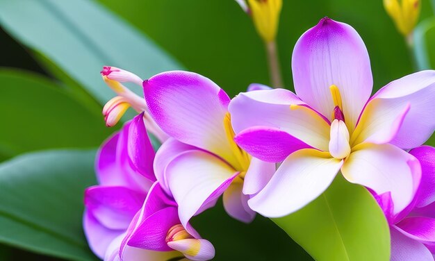 Bellissimo sfondo di fiori di frangipani