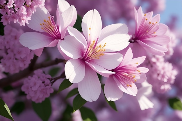 Bellissimo sfondo di fiori rosa