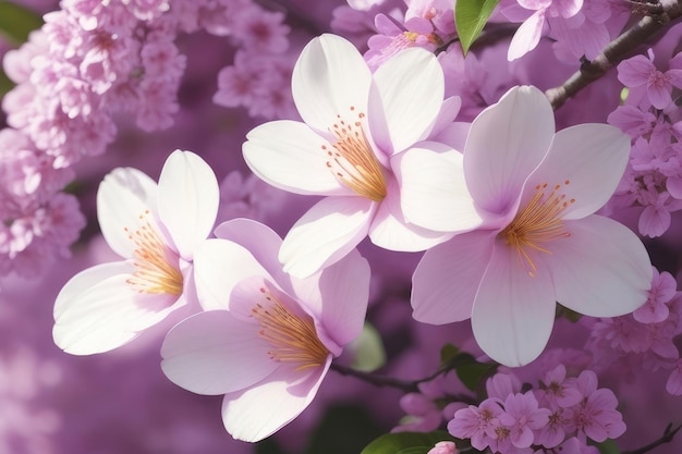 Bellissimo sfondo di fiori rosa