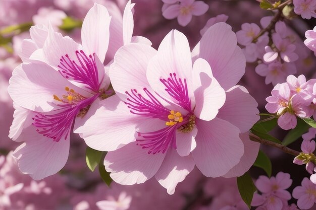 Bellissimo sfondo di fiori rosa