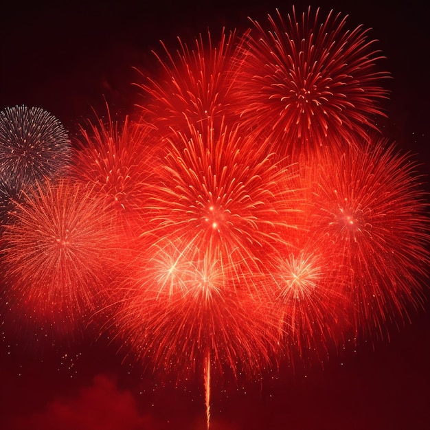 Bellissimo sfondo di fuochi d'artificio sul cielo