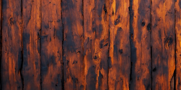 Bellissimo sfondo di vecchie plance di legno carbonizzate