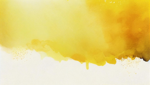 Bellissimo sfondo giallo elegante texture acquerello IA generativa