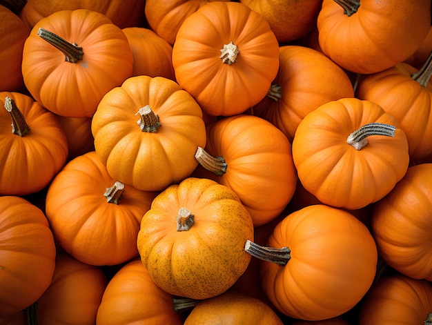 bellissimo sfondo illustrazione dell'immagine di zucca di colore arancione vibrante