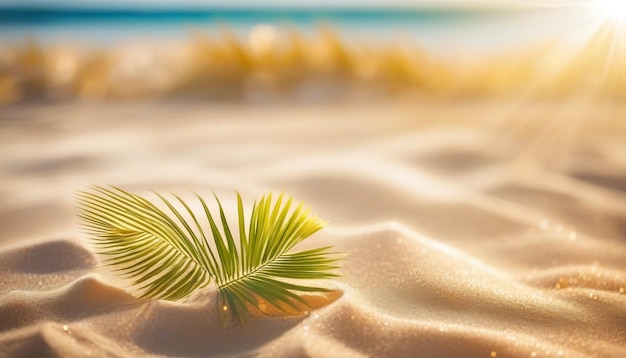 Bellissimo sfondo per le vacanze estive e i viaggi sabbia dorata di spiaggia tropicale