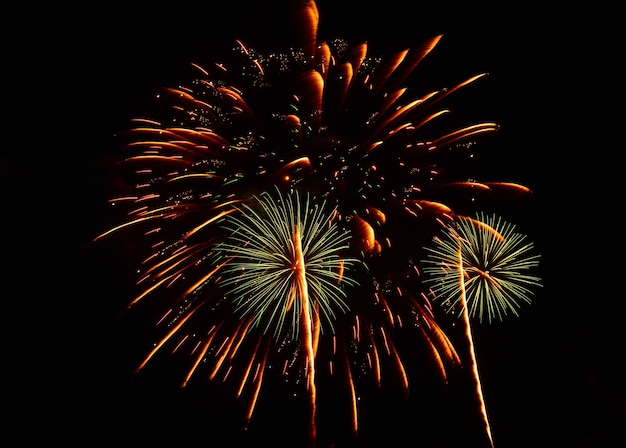 Bellissimo spettacolo pirotecnico per la celebrazione