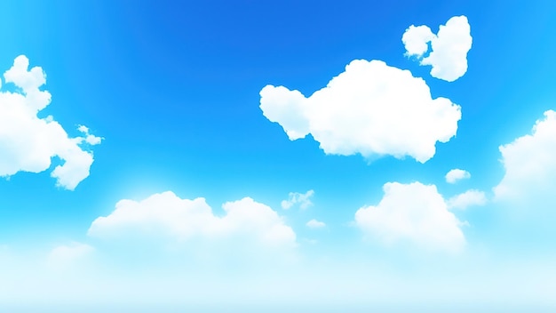 Bello cielo blu e cumuli bianchi fondo astratto