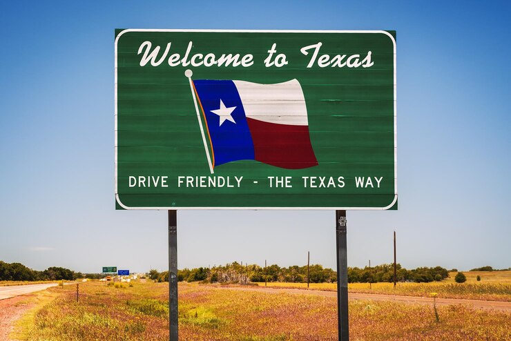 Benvenuti nel segno dello stato del Texas
