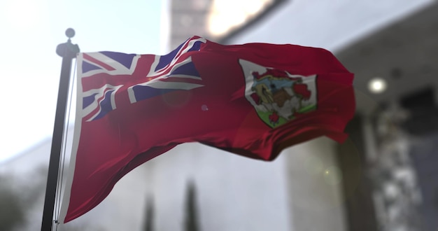 Bermuda bandiera nazionale paese bandiera sventolante Politica e notizie illustrazione