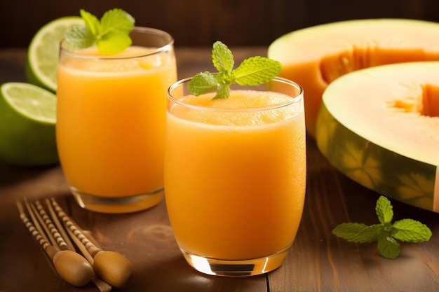 Bevanda messicana frizzante al melone Agua Fresca