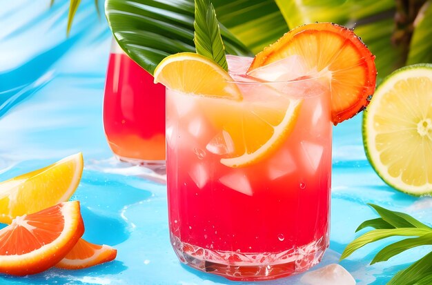 Bevanda tropicale con succo generata da Ai