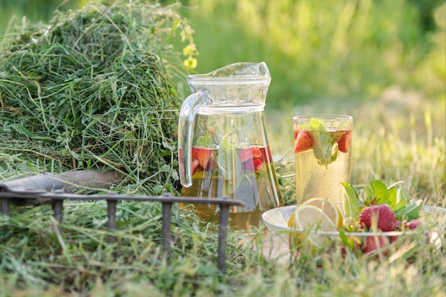 Bevande naturali rinfrescanti estive fatte in casa