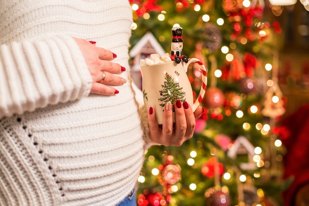 Beve caffè a Natale