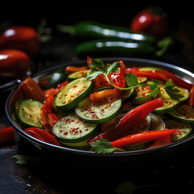 Bhindi Masala Okra cotto con cipolle pomodori e spezie Tangy