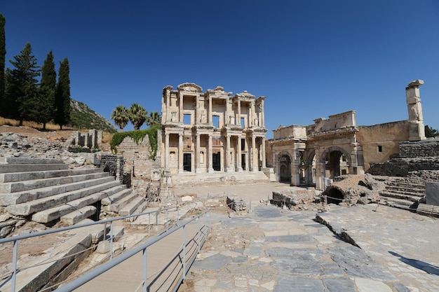 Biblioteca di Celso a Efeso, città antica, città di Selcuk, Izmir, Turchia