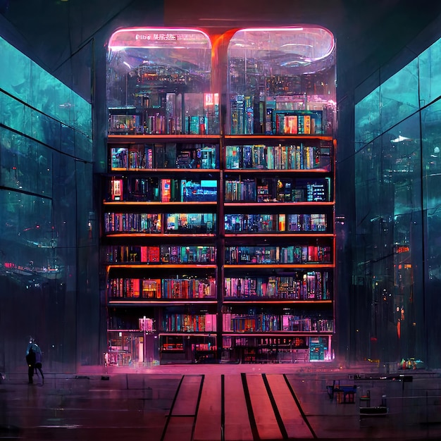 biblioteca futuristica