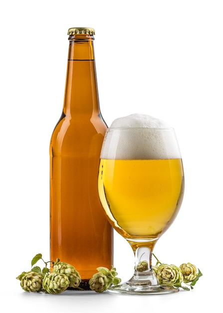 Bicchiere di birra leggera