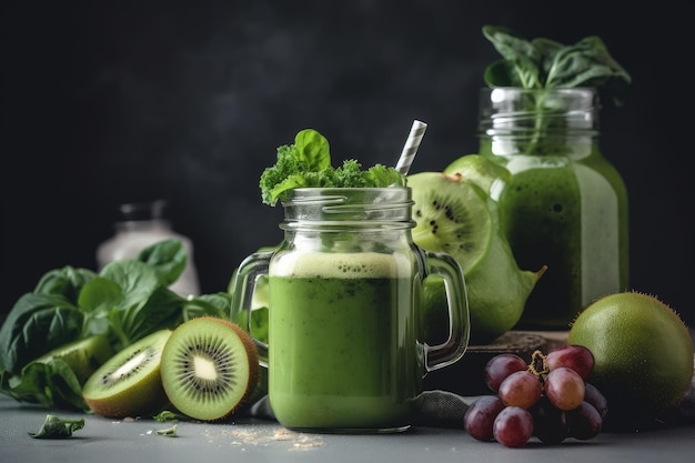 Bicchiere per frullato verde Genera Ai