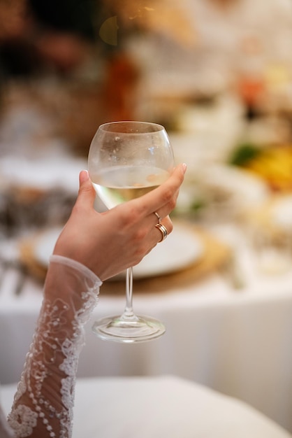 Bicchieri da sposa per vino e champagne