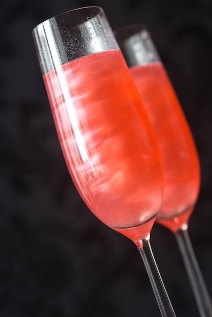 Bicchieri di champagne cocktail