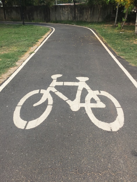 Bici da strada al parco