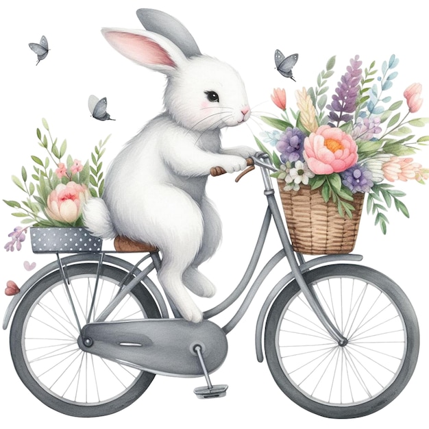 Bicicletta animale con fiori