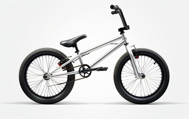 Bicicletta BMX isolata in movimento