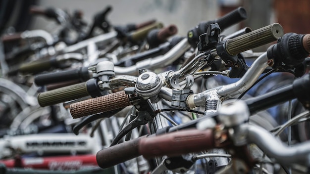 Biciclette nel parcheggio