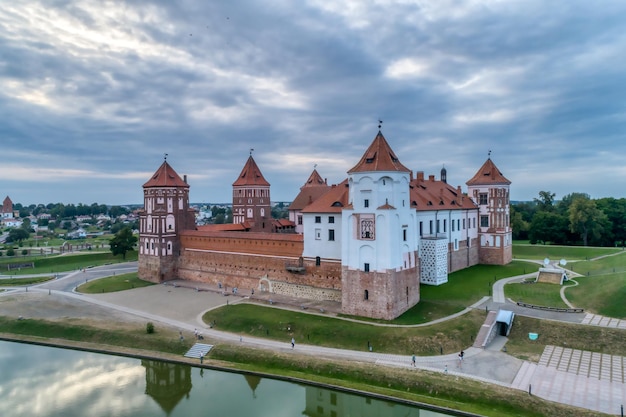 Bielorussia Mir Castle Vista dal quadrirotore