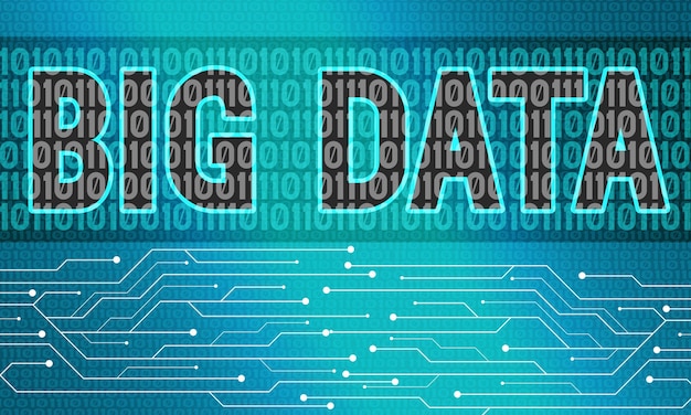 Big Data con flusso binario e schema elettrico