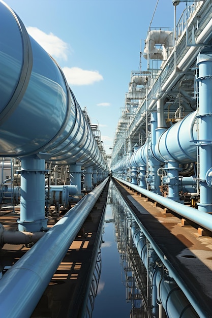 Big pipe hub Infrastruttura di trasporto del gas Energia economica e commerciale Costruzione di condotte