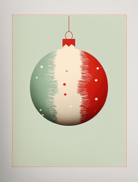 Biglietto minimalista di buon Natale