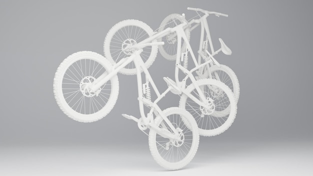 Bike moderna illustrazione 3D Concept art