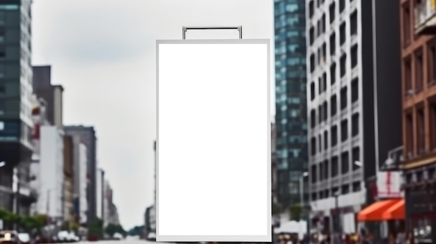 Billboard Mockup Template Illustration AI GenerativexA