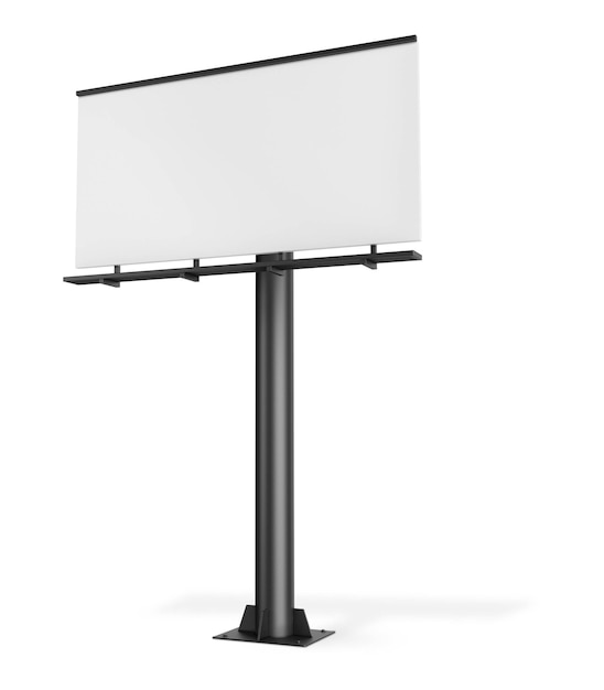 Billboard su sfondo bianco