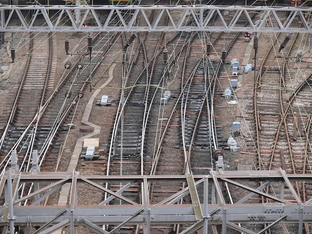 Binari ferroviari per il treno