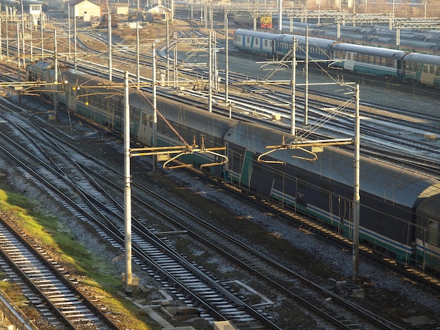 Binari ferroviari per il treno