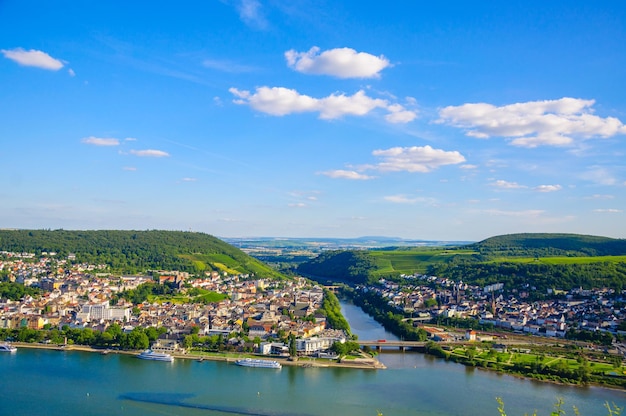 Bingen am Rhein e fiume Reno RheinlandPfalz Germania